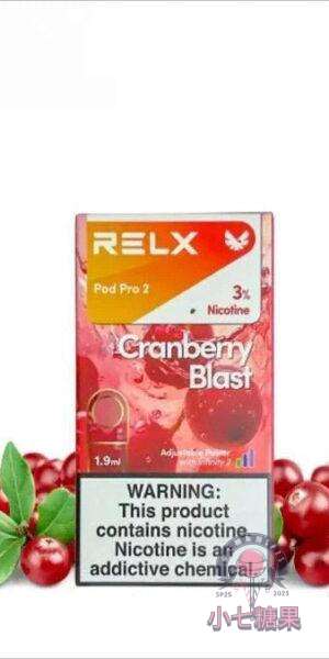 relx拋棄式煙彈蔓越莓口味