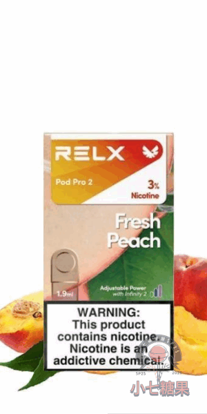 relx拋棄式煙彈蜜桃口味